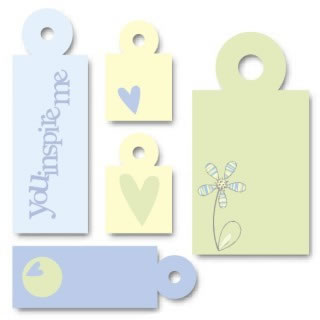 Heidi Grace Designs - Inspire Me Square Pocket Charms  (sold in 3's)